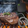 image:imageNutriChef Smart Bluetooth BBQ Grill Thermometer  Upgraded Stainless Probe Safe to Leave in Oven Outdoor Barbecue or Meat Smoker  Wireless Remote Alert iOS Android Phone WiFi App PWIRBBQ40