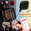 image:imageNutriChef Smart Bluetooth BBQ Thermometer  Upgraded Stainless Probe Safe to Leave in Grill Outdoor Barbecue Meat Smoker wChangeable Probe Wireless Remote Alert Android iPhone WiFi App  PWIRBBQ420Single Probe