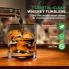 image:imageNutriChef Whiskey Glass Set of 2  10 Oz Old Fashioned Glasses for Scotch Cocktail Rum Vodka Cognac Liquor Unique Gifts for Men Bourbon Glasses for Home Bar PartiesSet of 24