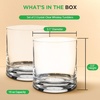 image:imageNutriChef Whiskey Glass Set of 2  10 Oz Old Fashioned Glasses for Scotch Cocktail Rum Vodka Cognac Liquor Unique Gifts for Men Bourbon Glasses for Home Bar PartiesSet of 2