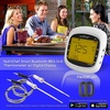 image:imageNutriChef Wireless Bluetooth BBQ Digital Thermometer  Upgraded Stainless Smart Dual Grill Probes w Remote Alert Safe to Use in Outdoor Barbecue Meat Smoker Works w iOS Android Phone  NutriChef