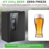 image:imageNutrichef Beer Fridge 108 Can Capacity  Freestanding Beverage Refrigerator with Glass Door for Beer amp Soda  Adjustable Temperature 21F to 64F  Adjustable Shelves  19 x 17 x 33 IN  Black