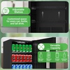 image:imageNutrichef Beer Fridge 108 Can Capacity  Freestanding Beverage Refrigerator with Glass Door for Beer amp Soda  Adjustable Temperature 21F to 64F  Adjustable Shelves  19 x 17 x 33 IN  Black