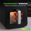 image:imageNutrichef Electric Air Fryer Tenderizer 63 Quart  121 Preset Cooking Functions  Includes Tenderizing Function  Digital Display  Transparent Window For Best Cooking Results  Black