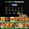 image:imageNutrichef Electric Air Fryer Tenderizer 63 Quart  121 Preset Cooking Functions  Includes Tenderizing Function  Digital Display  Transparent Window For Best Cooking Results  Black