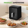 image:imageNutrichef Electric Air Fryer Tenderizer 63 Quart  121 Preset Cooking Functions  Includes Tenderizing Function  Digital Display  Transparent Window For Best Cooking Results  Black