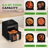 image:imageNutrichef Electric Air Fryer Tenderizer 63 Quart  121 Preset Cooking Functions  Includes Tenderizing Function  Digital Display  Transparent Window For Best Cooking Results  Black
