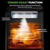 image:imageNutrichef Electric Air Fryer Tenderizer 63 Quart  121 Preset Cooking Functions  Includes Tenderizing Function  Digital Display  Transparent Window For Best Cooking Results  Black