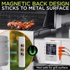 image:imageNutrichef Wireless Meat Thermometer with 2 Stainless Steel Probes Bluetooth and WiFi Smartphone App for Monitoring Food Temp and Remote Alerts Digital Display for Grilling and BBQ SmokingStainless 2 Probes