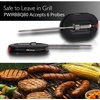 image:imageNutrichef Wireless Meat Thermometer with 2 Stainless Steel Probes Bluetooth and WiFi Smartphone App for Monitoring Food Temp and Remote Alerts Digital Display for Grilling and BBQ Smoking2pc Probes