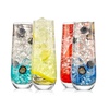 image:imageChampagne Flutes Stemless 94oz  Set of 2 Elegant Clear Crystal Glass Drinkware wNarrow Rim Seamless Bowl LeadFree Dishwasher Safe Sparkling Wine Glassware Perfect for Any Occasion by NutriChef4 pack