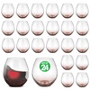 image:imageNutriChef 19 Ounce Stemless Wine Glasses For Red or White Wine Set of 4 For Party And Gifting Clear LeadFree and Ice Crack Design12 Packs of 2 Glasses