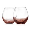 image:imageNutriChef 19 Ounce Stemless Wine Glasses For Red or White Wine Set of 4 For Party And Gifting Clear LeadFree and Ice Crack Design2 Glasses