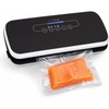 image:imageNutriChef Food Vacuum Sealer Machine 110W Stainless Steel Automatic Chamber Vacuum Sealer with LED Touch Controls For Food Storage 5 Reusable Vacuum Bags Hose amp Wine Stopper 14 x 6 x 3Black 2026 Edition
