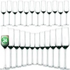 image:imageNutriChef Kitchen 125 Ounce Champagne Flutes Set of 2 Hand Blown Crystal Clear Champagne Glasses for Parties Weddings Party New Year Christmas and ToastingSet of 24