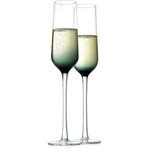 image:imageNutriChef Champaign Glasses  7Oz Clear Champagne Flutes Set of 2 Elegant Tall Long Stemmed Glass with Narrow Rims Seamless Bowl Lead And Dishwasher Safe Glass For Party New Year Christmas7Oz Champagne Glass