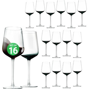 image:imageNutriChef Stemmed Wine Glasses Set of 2 22oz Crystal Clear Red or White Wine Glass LeadFree amp Dishwasher Safe Glasses for Wine Drink Water Restaurants And Housewarming Gifts22 Ounces