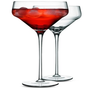 image:imageNutrichef Martini Glasses Set of 2  10 oz  Hand Blown Crystal Martini Glasses with Stem  Elegant Cocktail Glasses Martini Glass Crystal Glasses For Housewarming Gifts Parties And Drinks10 Ounces
