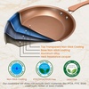 image:image3 Pcs Nonstick Fry Pan Set  HighQuality NonStick Basic Kitchen Cookware Set PFOAPFOS Free Compatible with Models NCCW14S and NCCW20S  NutriChef NCW14FP3SGold