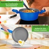 image:imageNutriChef 12Pc Blue Nonstick Cookware Set  Professional Pots amp Pans with Durable Coating All Cooktops Compatible Including InductionBlue