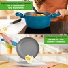 image:imageNutriChef 12Pc Blue Nonstick Cookware Set  Professional Pots amp Pans with Durable Coating All Cooktops Compatible Including InductionGreen