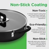 image:imageNutriChef 17Piece NonStick Pans amp Pots Set  SpaceSaving InductionCompatible Foldable Knob Black Cookware with HeatResistant Utensils for Kitchen amp RVBlack