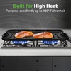image:imageNutriChef 20x10 Reversible Cast Iron Griddle Pan  Flat amp Grill Sides PreSeasoned Oven Safe ExtraWide PFOA amp PFOS Free for Gas Electric or Outdoor CookingBlack