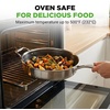 image:imageNutriChef 6Piece TriPly Stainless Steel Frying Pan Set  8 10 12 NonStick Skillets with Lids Induction Compatible Oven Safe ScratchResistant Dishwasher SafeStainless Steel