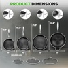 image:imageNutriChef 7Piece TriPly Stainless Steel Frying Pan Set amp Wok  Nonstick Induction Compatible Oven Safe ScratchResistant Dishwasher Safe