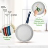 image:imageNutriChef Kitchenware Pots amp Pans Set  Highqualified Basic Kitchen Cookware Set NonStick 20Piece SetBlue
