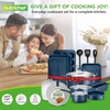 image:imageNutriChef Kitchenware Pots amp Pans Set  Highqualified Basic Kitchen Cookware Set NonStick 20Piece SetBlue