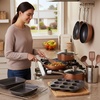 image:imageNutriChef Kitchenware Pots amp Pans Set  Highqualified Basic Kitchen Cookware Set NonStick 20Piece SetBrown
