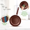 image:imageNutriChef Kitchenware Pots amp Pans Set  Highqualified Basic Kitchen Cookware Set NonStick 20Piece SetBrown