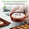 image:imageNutriChef Kitchenware Pots amp Pans Set  Highqualified Basic Kitchen Cookware Set NonStick 20Piece SetBrown