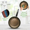 image:imageNutriChef Metallic Ridge Line Nonstick Cooking Kitchen Cookware Pots and Pan Set with with Lids and Utensils 12 Piece Set GrayGray