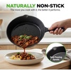 image:imageNutriChef PreSeasoned Cast Iron Skillets  3 Pieces Cast Iron Cookware Set wDrip Spout and Scraper  Compatible with Induction Electric Stovetop Gas amp Ceramic  NCCI76