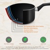 image:imageNutriChefKitchen 13Piece Nonstick Kitchen Cookware Set  PTFEPFOAPFOSFree Heat Resistant Kitchen Ware Pots Pan Set wSaucepan Frying Pans Cooking Pots Casserole Lids Ladle Fork StrainerBlack
