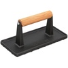 image:imageNutriChef Cast Iron Weight Grill Press  HeavyDuty Griddle Press with Wooden Handle for Steak Burgers Bacon amp Sandwiches Creates Perfect Grill Marks