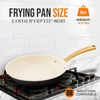 image:imageNutriChef 10 Inch Ceramic Coated Frying Pan  Non Stick Skillets with Titanium Handle Durable Ceramic Omelette Pan Easy to Clean PFOA FreeMedium