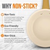 image:imageNutriChef 12Inch Professional Ceramic Frying Pan  Large Skillet with Golden Titanium Handle NonStick Ceramic Coating StainResistant Easy to Clean Ideal for Home Cooking8 Frying Pan