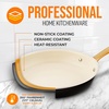 image:imageNutriChef 8 Small Fry Pan  Small Skillet Nonstick Frying Pan with Golden Titanium Coated Silicone Handle Ceramic Coating StainResistant And Easy To Clean Professional Home Cookware