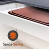 image:imageNutriChef 2Piece NonStick Black Cookie Sheets  Versatile amp Durable NonToxic Carbon Steel Bakeware Sets Stackable Baking Tray for Cookies Brownies Jelly rolls  Oven Safe amp Easy CleanRose Gold