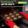 image:imageNutriChef 2Piece NonStick Black Cookie Sheets  Versatile amp Durable NonToxic Carbon Steel Bakeware Sets Stackable Baking Tray for Cookies Brownies Jelly rolls  Oven Safe amp Easy CleanBlack