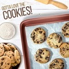 image:imageNutriChef 2Piece NonStick Black Cookie Sheets  Versatile amp Durable NonToxic Carbon Steel Bakeware Sets Stackable Baking Tray for Cookies Brownies Jelly rolls  Oven Safe amp Easy CleanRose Gold