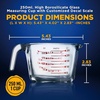 image:imageNutriChef 3 Pieces Measuring Cups  BPAFree Premium Heat Resistant Borosilicate Glass Measuring Cups w Handle Precise Measurement w Oz amp Ml Scale in 250ml 500ml amp 1000ml Microwave amp Oven Safe250 ml