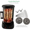 image:imageNutriChef Countertop Vertical Rotating Oven  Rotisserie Shawarma Machine Kebob Machine Stain amp Heat Resistant Door amp Energy Efficient Includes Kebob Rack with 7 Skewers PKRTVG34