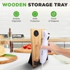 image:imageNutriChef Electric Carving Turkey Slicer Kitchen Knife  For Thanksgiving  Portable Electrical Food Cutter Knife Set with Carve Blades amp Wood Stand  Cuts Meat Bread Cheese amp Fruit  White
