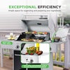 image:imageNutriChef HeavyDuty 5Burner Propane Gas Grill  Stainless Steel Grill 4 Main Burner with 1 side burner 52000 BTU Grilling Capacity Electronic Ignition System Builtin Thermometer  NCGRIL2Silver