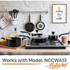 image:imageNutriChef Kitchen Cooking Utensils Set  Includes Soup Ladle Pasta Fork and Spatula Works with Model NCCWA13