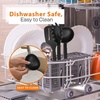 image:imageNutriChef Kitchen Cooking Utensils Set  Includes Soup Ladle Pasta Fork and Spatula Works with Model NCCWA13